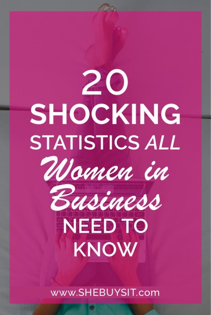 20 Shocking Statistics all Women in Business Need to Know, pinnable image