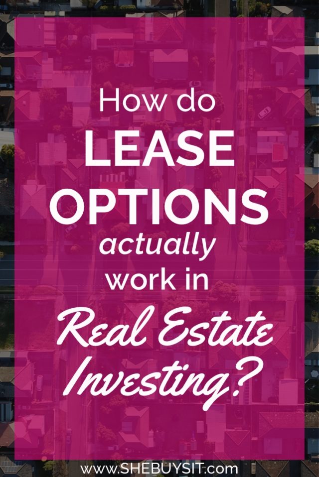 Pinnable image of neighborhood from aerial view; How do Lease Options actually work in Real Estate Investing?