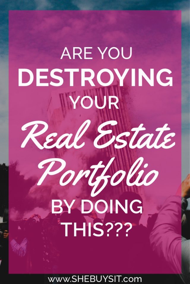 Building demolition; Are you destroying your real estate portfolio by doing this???