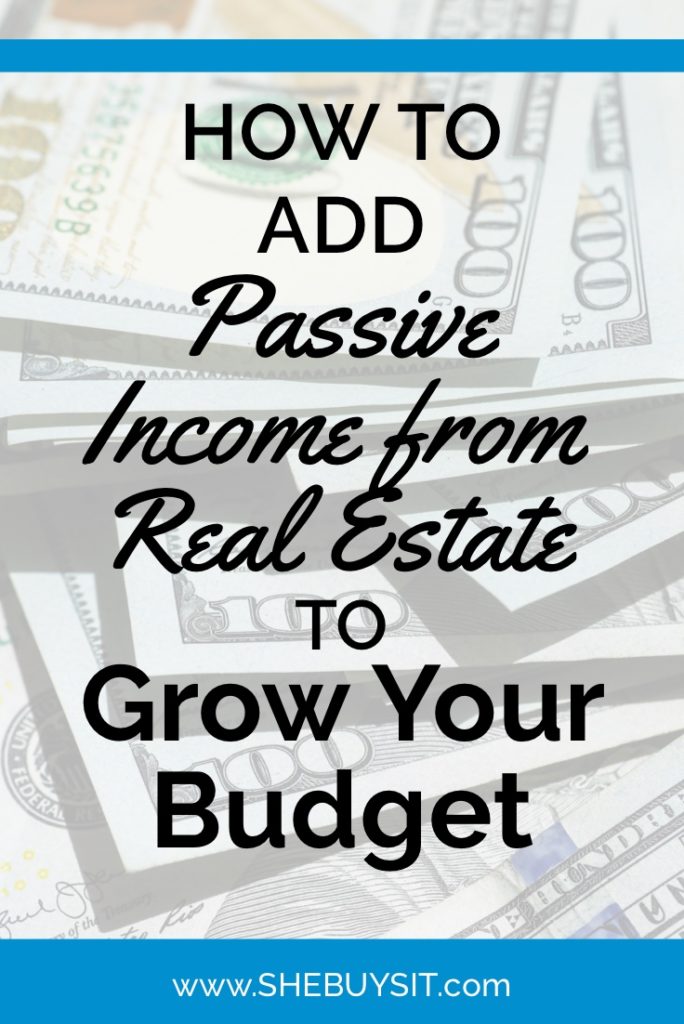 image of $100 bills; How to Add Passive Income from Real Estate to Grow Your Budget"