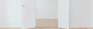 open doors in empty rooms
